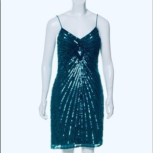 Aiden Mattox Starburst sequin dress